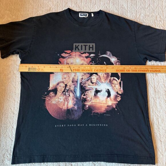 Kith x STAR WARS Beginning Vintage Tee Black (FW21) Sz Small - Picture 6 of 7